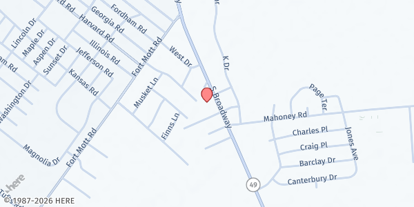 Map showing Mid-Atlantic States Career and Education Center at 375 S Broadway, Pennsville Township, NJ