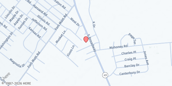Map showing Mid-Atlantic States Career and Education Center Food Pantry at 375 S Broadway, Pennsville Township, NJ