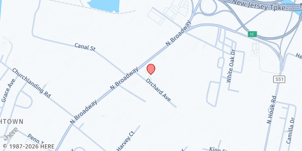 Map showing PUERTO RICAN ACTION COMMITTEE OF SOUTHERN NEW JERSEY - Main Office at 390 North Broadway, Pennsville, NJ