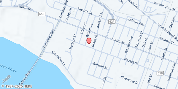 Map showing The Lighthouse Food Pantry (RCC) at 446 Market St, Perth Amboy, NJ