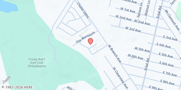 Map showing Mansion Apt Community Center: popup pantry at 220 West Branch Avenue, Pine Hill, NJ
