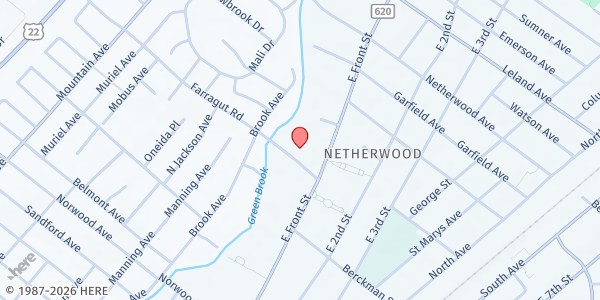 Map showing Barlow Elementary School at 2 Farragut Road, Plainfield, NJ