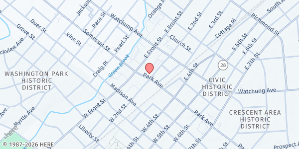 Map showing Boys & Girls Club - Plainfield at 145 Park Avenue, Plainfield, NJ