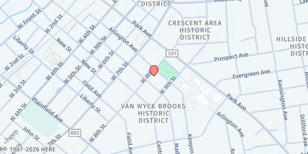 Map showing Iris House Plainfield NJ Fresh Market at 209 W 8th St, Plainfield, NJ