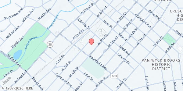 Map showing Premier Community Dev. Corp. at 543 West 3rd Street, Plainfield, NJ