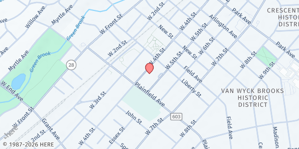 Map showing S.H.E.E.L.D. (The Lord'S Kitchen) at 525 West 4th Street, Plainfield, NJ