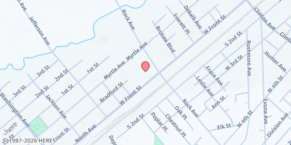 Map showing YMCA Summer Camp - Plainfield at 1700 West Front Street, Plainfield, NJ