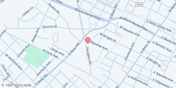 Map showing Christ worship center worldwide at 429 West Bayview Avenue, Pleasantville, NJ
