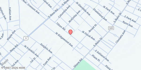 Map showing Hope Exists Foundation Inc - Pleasantville at Langston Ave & Tilton Road, Pleasantville, NJ