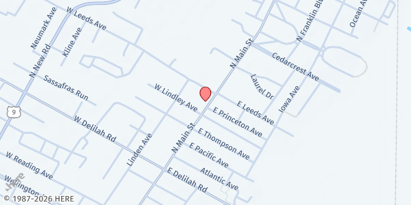 Map showing The Kingdom Academy -B at 1033 North Main Street, Pleasantville, NJ