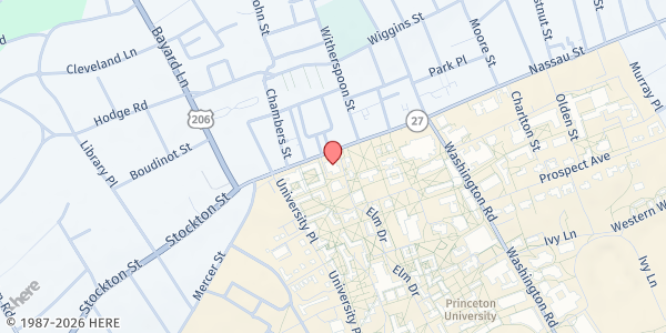 Map showing Arm in Arm - Nassau St at 61 Nassau Street, Princeton, NJ