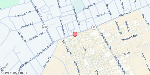 Map showing Arm in Arm - Nassau Street at 61 Nassau Street, Princeton, NJ