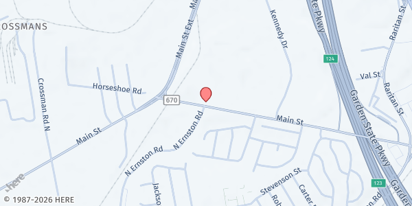 Map showing Epic Church International at 2707 Main Street, Sayreville, NJ