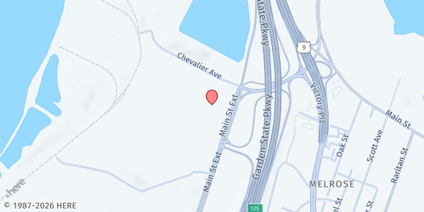 Map showing FAITH FELLOWSHIP MINISTRIES, WORLD OUTREACH CENTER at 2707 Main Street Extension, Sayreville, NJ