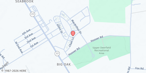 Map showing Life Long Learning at 22 Pearson Road, Seabrook, NJ