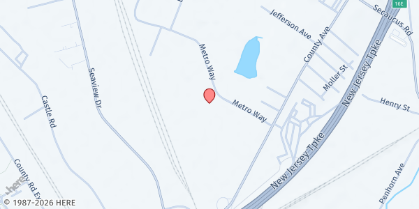Map showing Secaucus Food Pantry at 79 Metro Way, Secaucus, NJ