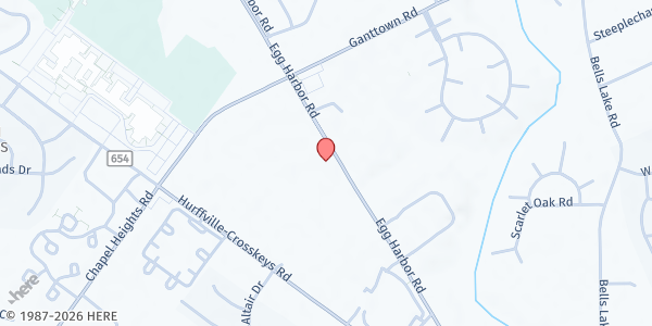 Map showing Rotary Club of Wash. -Mother's Cupboard at 523 Egg Harbor Rd, Sewell, NJ
