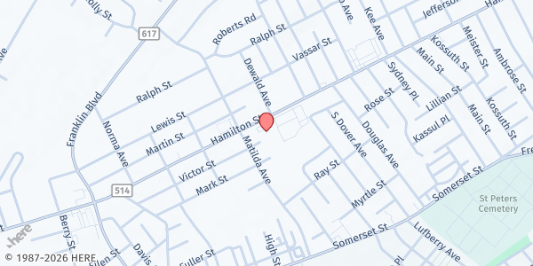 Map showing Good Deeds Food Pantry at 752 Hamilton Street, Somerset, NJ