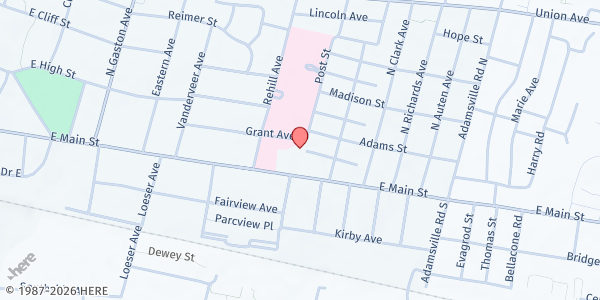Map showing Feeding Hands at Emmanuel Church at 100 Grant Avenue, Somerville, NJ