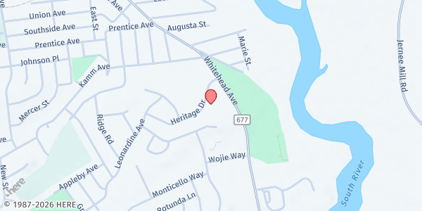Map showing Legacy Church Inc. at 264 Whitehead Ave, South River, NJ