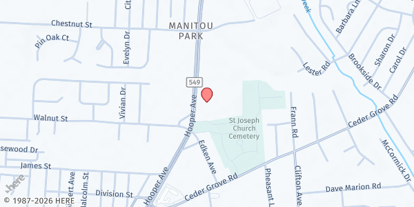 Map showing Ocean County Long Term Recovery Group - Toms River at 1027 Hooper Avenue, Toms River, NJ