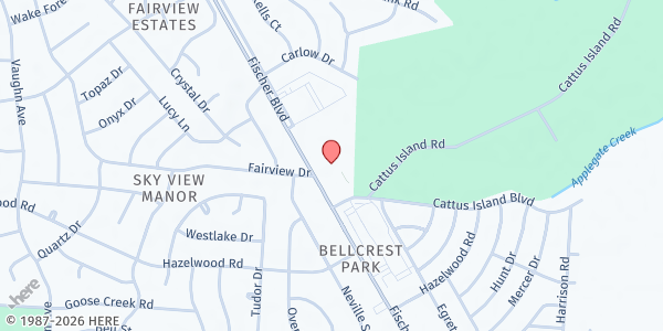 Map showing St. Justin's Pantry at 975 Fischer Boulevard, Toms River, NJ