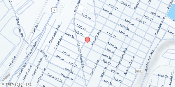 Map showing Maranatha Spanish SDA Church at 1010 Kennedy Boulevard, Union City, NJ