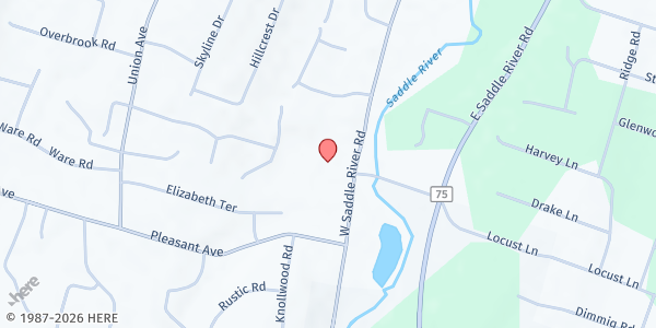 Map showing Presentation Church at 271 West Saddle River Rd, Upper Saddle River, NJ