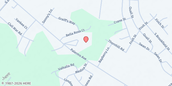 Map showing Anthony Rossi Elementary School at 2572 Palermo Avenue, Vineland, NJ