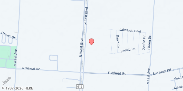 Map showing Building New Lives Inc. at 1837 Northeast Boulevard, Vineland, NJ