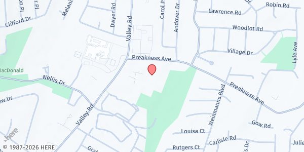 Map showing Calvary Temple - Compassion in at 1111 Preakness Ave, Wayne, NJ