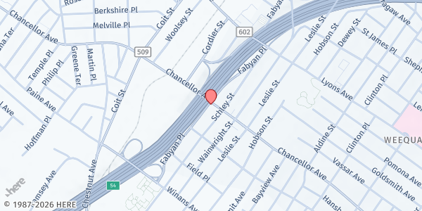 Map showing Weequahic Family Success Center at 434 Chancellor Avenue, Weequahic, NJ