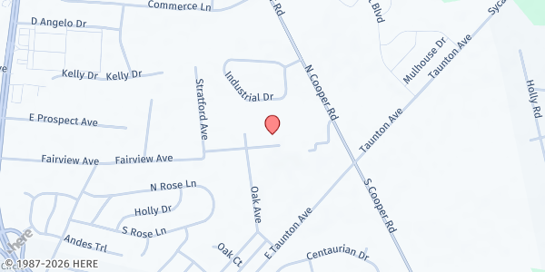 Map showing St. John United Methodist Church at 409 Fairview Avenue, West Berlin, NJ