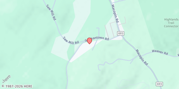 Map showing St. Joseph's Church at 454 Germantown Rd, West Milford, NJ