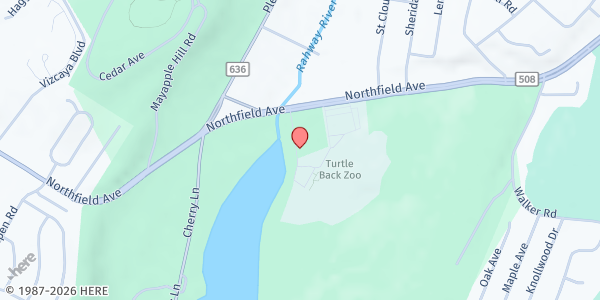 Map showing Essex County South Mountain Recreation Complex at 560 Northfield Avenue, West Orange, NJ