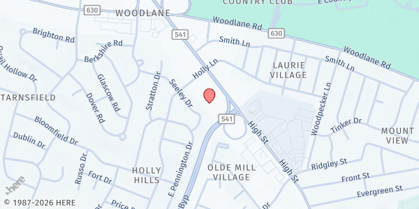 Map showing People First Food Pantry at 1841 Burlington-Mt. Holly Road, Westampton, NJ