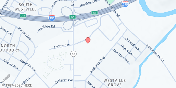 Map showing The Victory Group - Westville at 1035 Delsea Drive, Westville, NJ