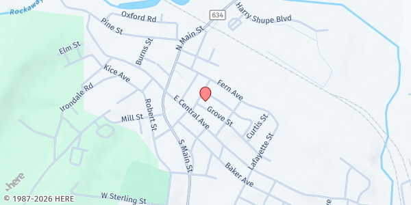 Map showing Wharton United Community at 20 Church Street, Wharton, NJ
