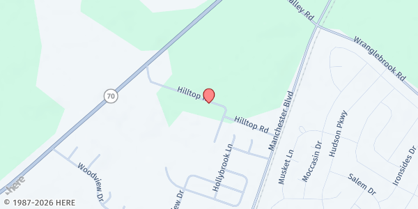 Map showing Manchester Pines - Fulfill Mobile Pantry at 3204 Hilltop Road, Whiting, NJ