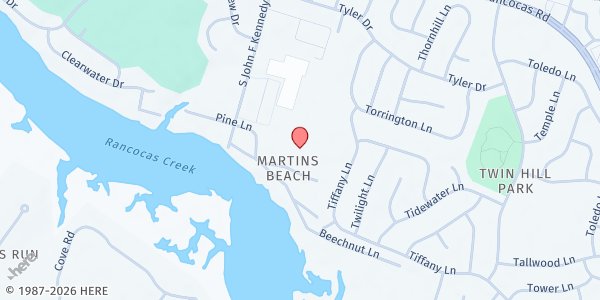 Map showing Willingboro High School at 20 South John F Kennedy Way, Willingboro, NJ