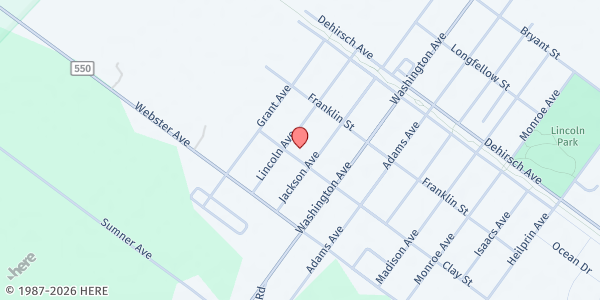 Map showing St. Maximilian Kolbe at 304 Clay Street, Woodbine, NJ
