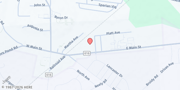 Map showing New Life Assembly Church at 131 East Main Street, Wrightstown, NJ
