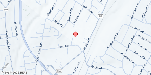 Map showing Families For Families at 250 Braen Ave, Wyckoff, NJ