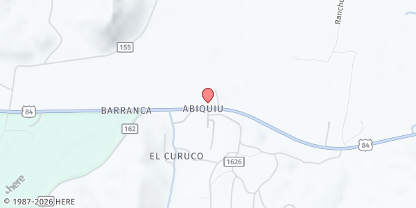 Map showing Abiquiu Mobile Food Pantry at 21196 US-84, Abiquiu, NM