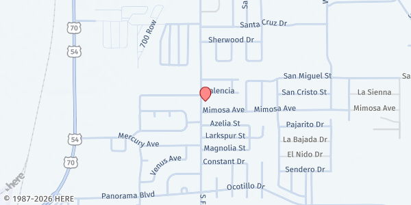 Map showing C.O.P.E. Food Pantry at 909 S Florida Ave., Alamogordo, NM