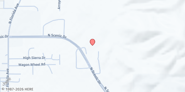 Map showing Christ Community Church MFP at 2960 N Scenic Dr., Alamogordo, NM