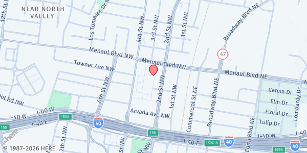 Map showing ECHO, Inc - Albuquerque at 300 Menaul NW 226, Albuquerque, NM