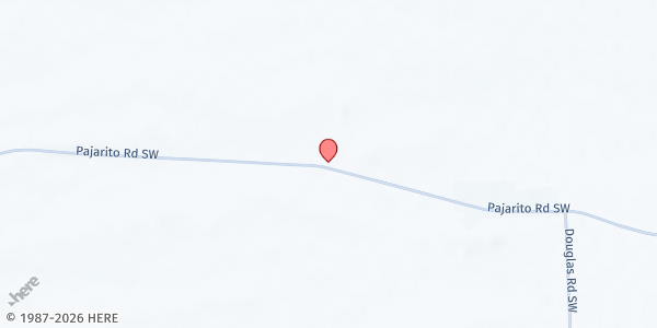 Map showing Free Spriit Ministry at 7652 Pajarito Rd., Albuquerque, NM