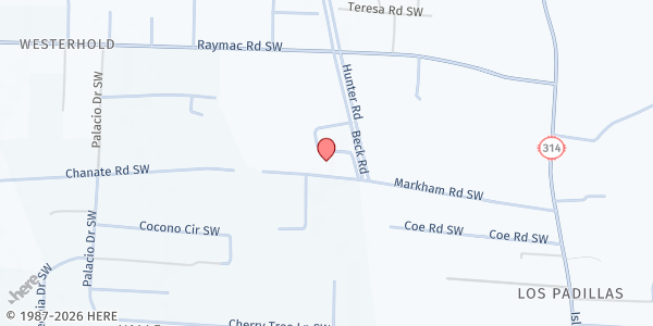 Map showing Sandia Valley Nazarene Church at 2315 Markham Rd., Albuquerque, NM