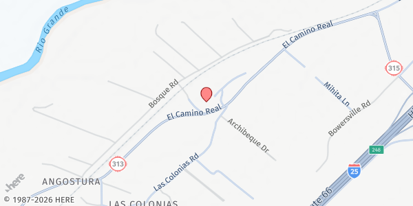 Map showing Algodones Elementary School at 1399 NM-313, Algodones, NM